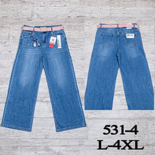 Джинсы UNO2 (L-4XL) 531-4 (деми) UNO2 531-4