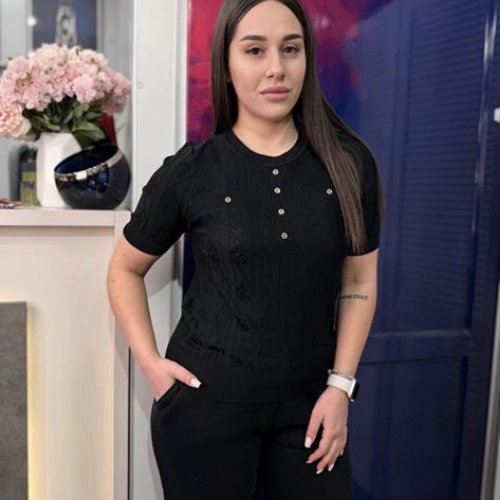 Футболка Style Nadezhda (one size) 2806 black (лето) Style Nadezhda 2806 black