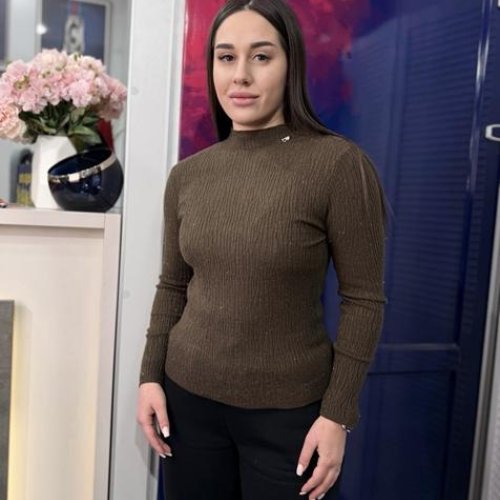 Свитер Style Nadezhda (one size) 8977 brown (деми) Style Nadezhda 8977 brown