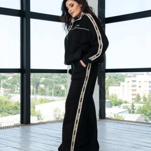 Костюм спорт AZNA (XL-4XL) Д147 black (деми) AZNA Д147 black