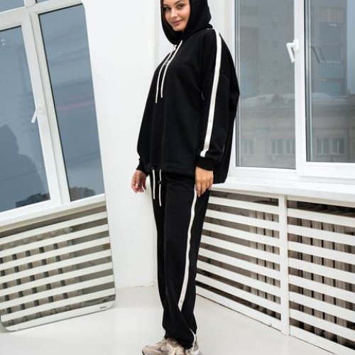 Костюм спорт AZNA (S-XL) ДП180 black (деми) AZNA ДП180 black