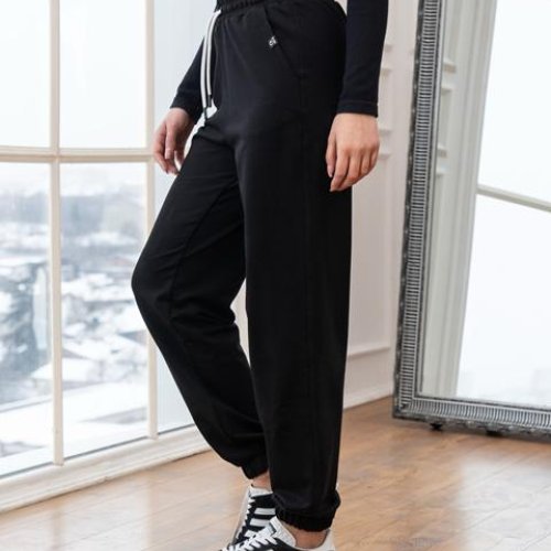 Штаны спорт AZNA (S-XL) Б88 black (деми) AZNA Б88 black