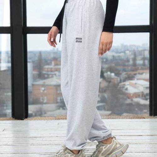 Штаны спорт AZNA (S-XL) Б28 l.grey (деми) AZNA Б28 l.grey