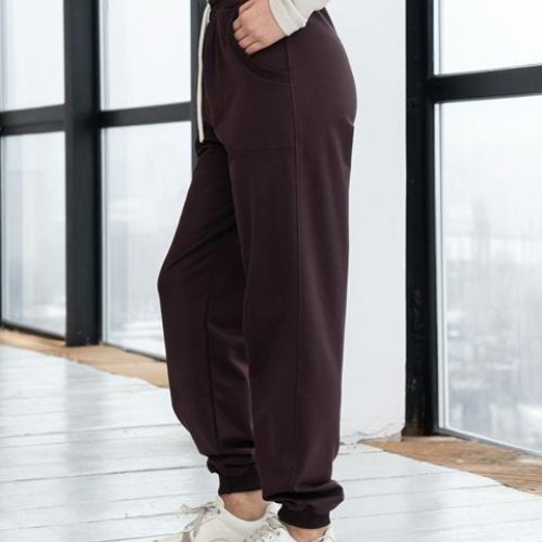 Штаны спорт AZNA (S-XL) Б41 brown (деми) AZNA Б41 brown