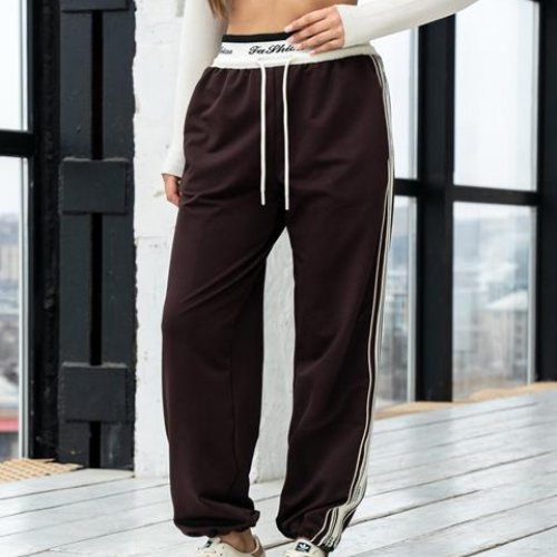 Штаны спорт AZNA (S-XL) Б29 brown (деми) AZNA Б29 brown