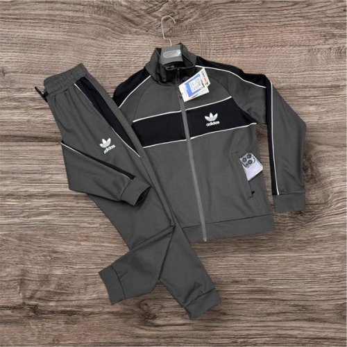 Костюм спорт F.T.H (L-4XL) F673 d.grey (деми) F.T.H F673 d.grey