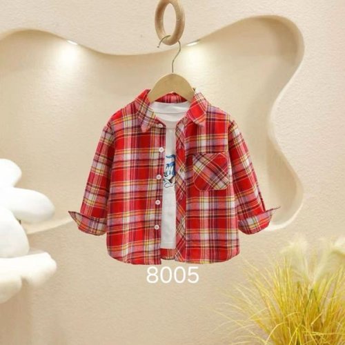 Рубашка SunnyTot (2-6) 8005 red (деми) SunnyTot 8005 red