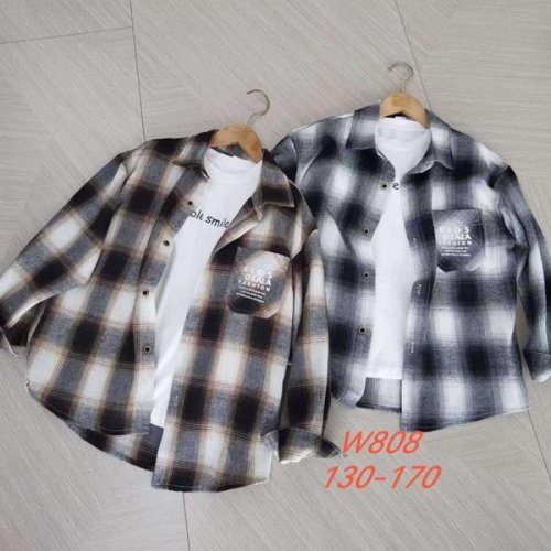 Рубашка SunnyTot (8-12) W808 grey (деми) SunnyTot W808 grey