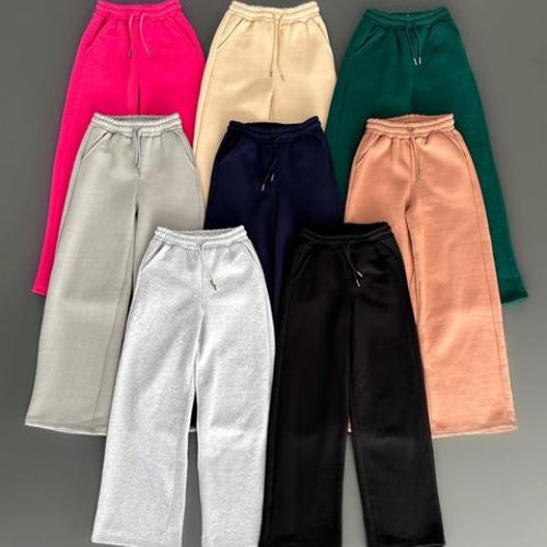 Штаны спорт Prenses (S-2XL) RL1058 l.grey (зима) Prenses RL1058 l.grey