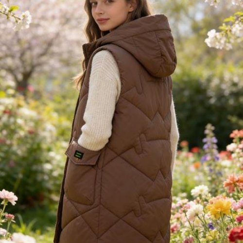 Жилетка Jacket (L-3XL) M816 brown (деми) Jacket M816 brown