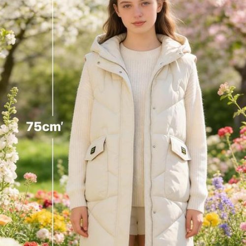 Жилетка Jacket (L-3XL) M816 l.beige (деми) Jacket M816 l.beige