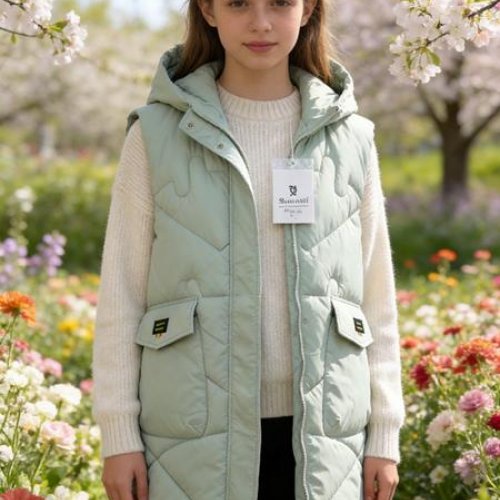 Жилетка Jacket (L-3XL) M816 mint (деми) Jacket M816 mint