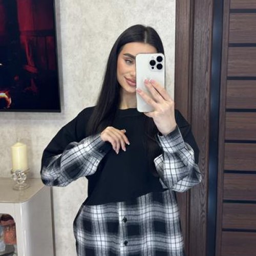 Туника Valentina (42-48) 7-1 black (деми) Valentina 7-1 black