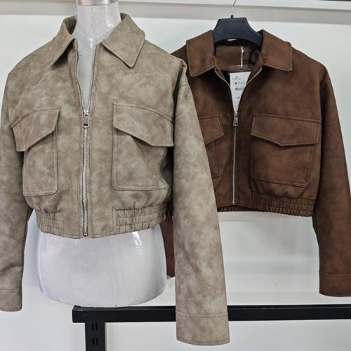 Куртка Yafeier (S-L) 3707 brown (деми) Yafeier 3707 brown