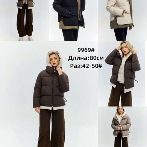 Куртка Yafeier (42-50) 9969 black (зима) Yafeier 9969 black