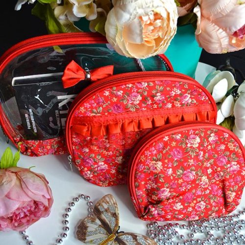 Косметичка Luna-bag (26*22*8) 1111 red (деми) Luna-bag 1111 red
