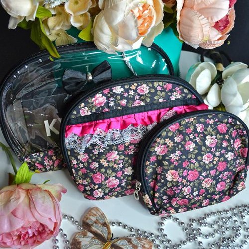 Косметичка Luna-bag (26*22*8) 1111 black (деми) Luna-bag 1111 black