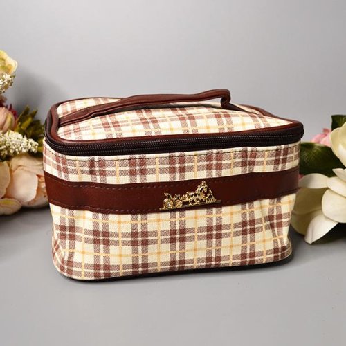Косметичка Luna-bag (22*14*10) 24-393 brown (деми) Luna-bag 24-393 brown