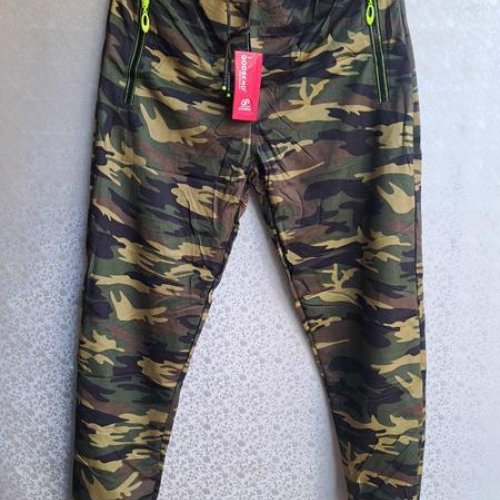 Штаны спорт Giang (M-3XL) 613 khaki-yellow (деми) Giang 613 khaki-yellow