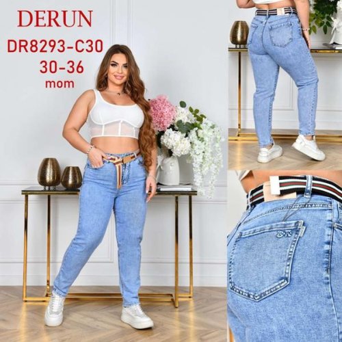 Джинсы Hoan (30-36) 8293-C30 l.blue (деми) Hoan 8293-C30 l.blue