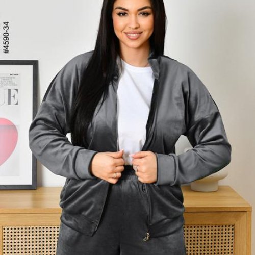 Костюм спорт OdesaOpt (48-52) 4590-34 grey (деми) OdesaOpt 4590-34 grey