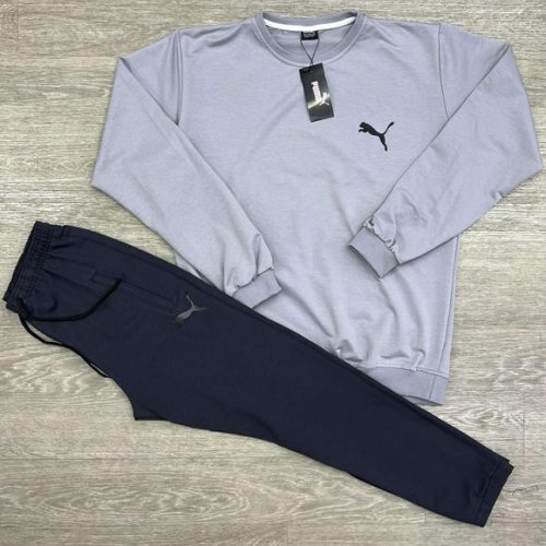 Костюм спорт MirWear (M-3XL) MW213-241-90 grey-navy (деми) MirWear MW213-241-90 grey-navy