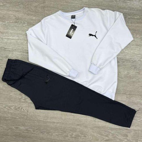 Костюм спорт MirWear (M-3XL) MW217-241-90 white-d.grey (деми) MirWear MW217-241-90 white-d.grey