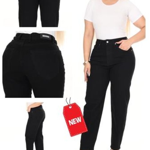 Джинсы Maxim Jeans (32-40) 4004-405 black (деми) Maxim Jeans 4004-405 black