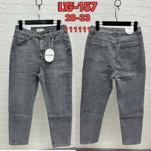 Джинсы NewJeans (28-33) LG157 grey (деми) NewJeans LG157 grey
