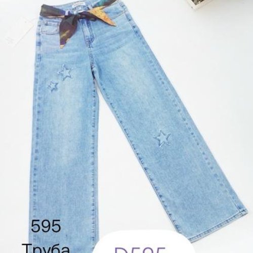 Джинсы NewJeans (25-30) D595 l.blue (деми) NewJeans D595 l.blue