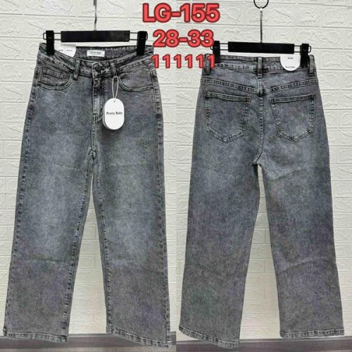 Джинсы NewJeans (28-33) LG155 grey (деми) NewJeans LG155 grey
