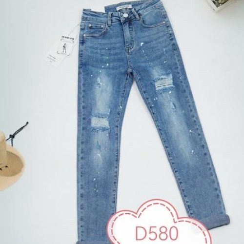 Джинсы NewJeans (25-30) D580 blue (деми) NewJeans D580 blue