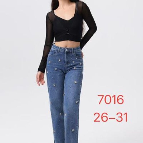 Джинсы NewJeans (26-31) 7016 blue (деми) NewJeans 7016 blue