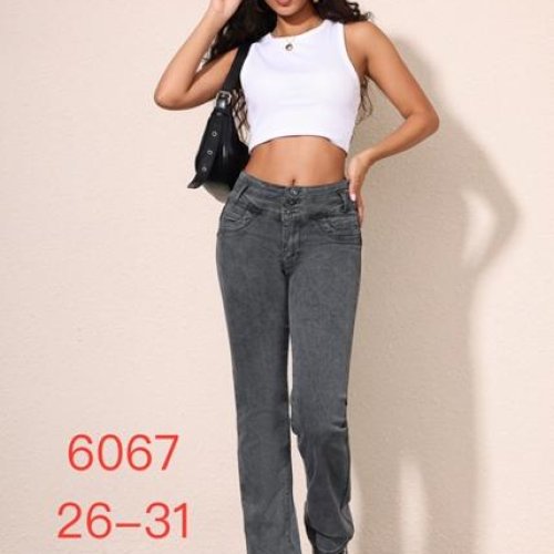 Джинсы NewJeans (26-31) 6067 grey (деми) NewJeans 6067 grey