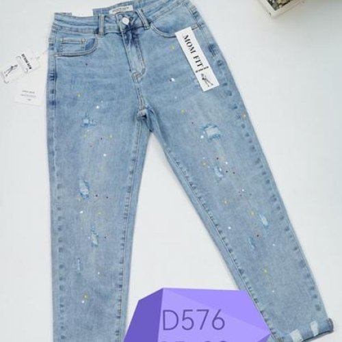 Джинсы NewJeans (25-30) D576 l.blue (деми) NewJeans D576 l.blue