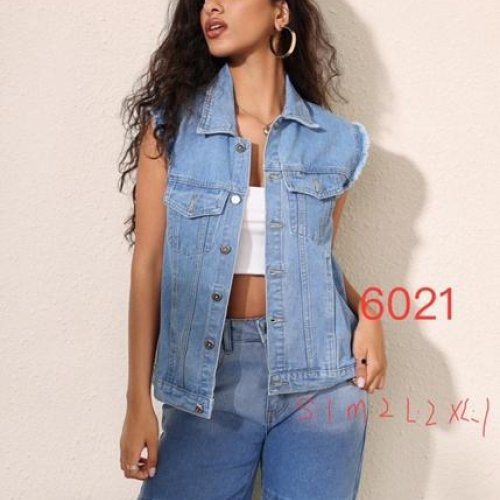 Жилетка NewJeans (S-XL) 6021 l.blue (лето) NewJeans 6021 l.blue