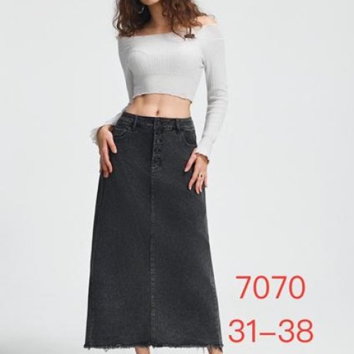 Юбка NewJeans (31-38) 7070 grey (лето) NewJeans 7070 grey