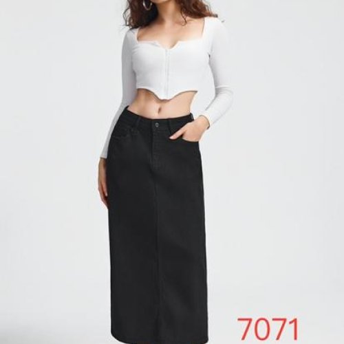 Юбка NewJeans (28-33) 7071 black (лето) NewJeans 7071 black