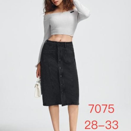 Юбка NewJeans (28-33) 7075 black (лето) NewJeans 7075 black