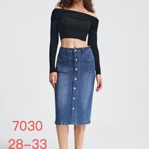 Юбка NewJeans (28-33) 7030 blue (лето) NewJeans 7030 blue