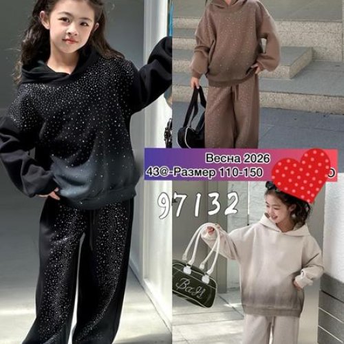 Костюм спорт Meloria (110-150) 97132 black (деми) Meloria 97132 black