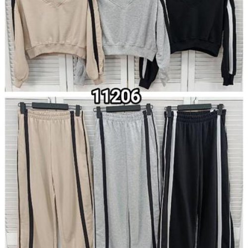 Костюм спорт MMC clothes (S-XL) 11206 black (деми) MMC clothes 11206 black