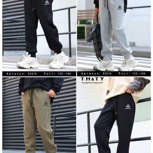 Штаны спорт Delfinka (122-146) 02616 khaki (деми) Delfinka 02616 khaki