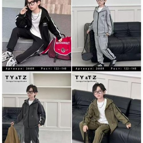 Костюм спорт Delfinka (122-140) 26609 khaki (деми) Delfinka 26609 khaki