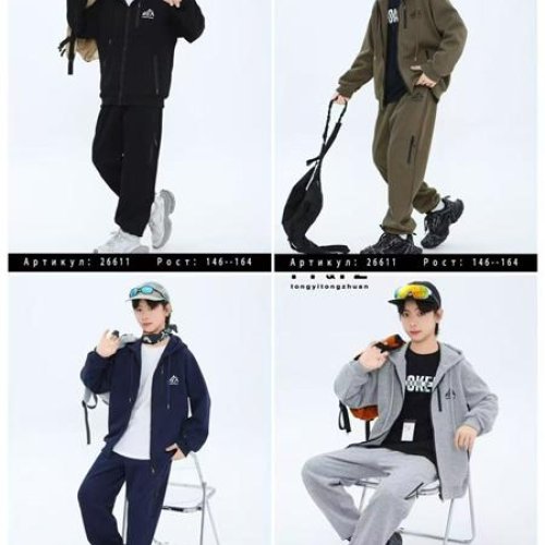 Костюм спорт Delfinka (146-164) 26611 khaki (деми) Delfinka 26611 khaki