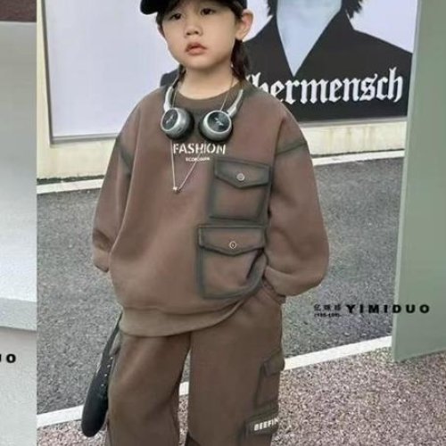 Костюм спорт Delfinka (110-150) 62528 brown (деми) Delfinka 62528 brown