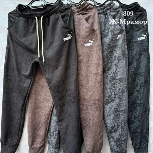 Штаны спорт Shon (44-52) S2023 grey (деми) Shon S2023 grey