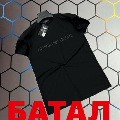 Футболка Alex Clothes (2XL-6XL) 13410 black (лето) Alex Clothes 13410 black