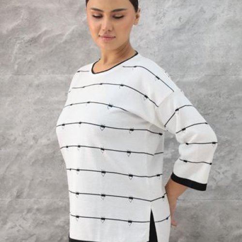 Свитер Julia (52-54) JL852 white (деми) Julia JL852 white