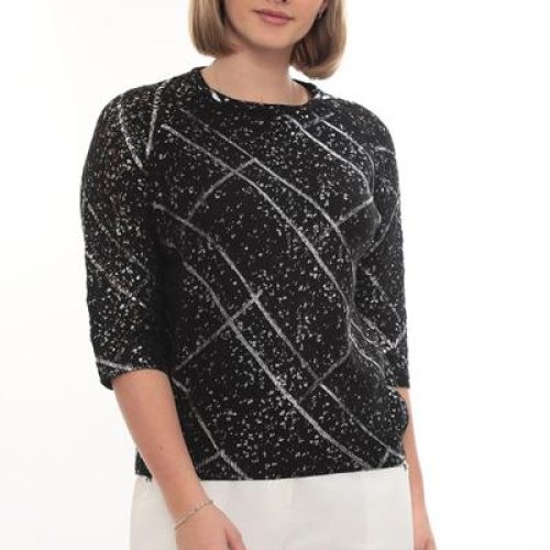 Свитер Julia (50-52) JL867 black (деми) Julia JL867 black